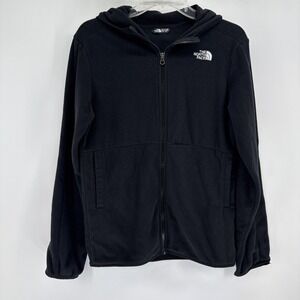 The North Face Teen Glacier Full Zip Hooded Jacket Black Size XL 18/20